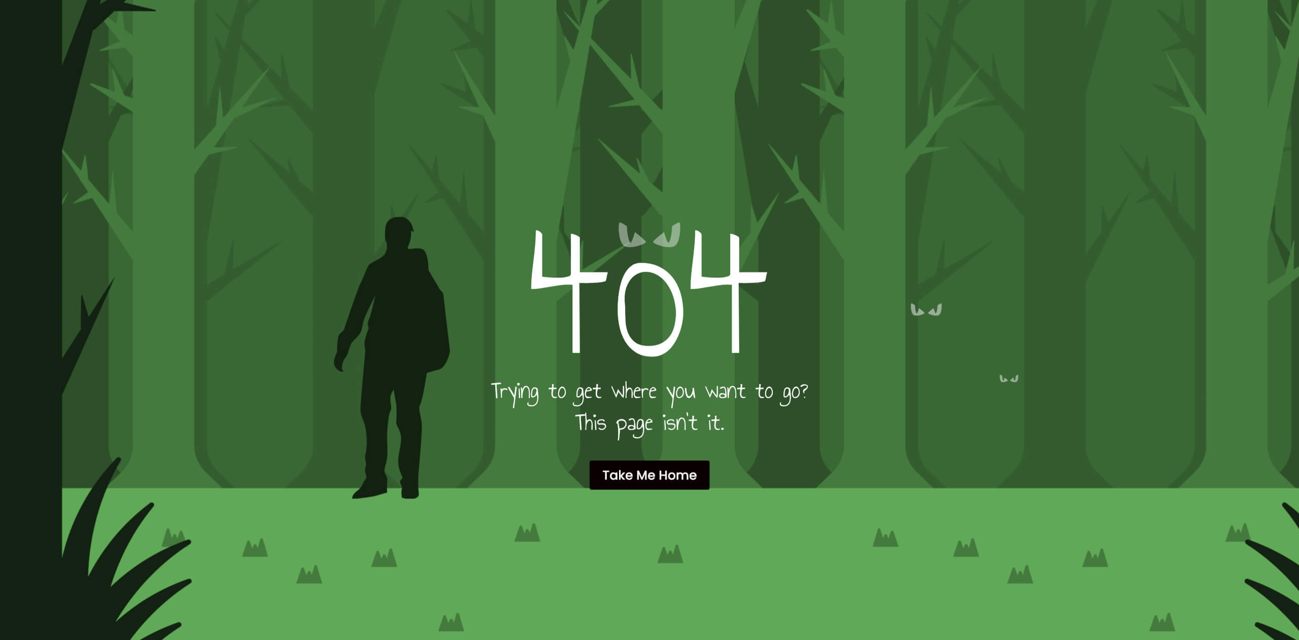 404 Error page Scary Forest Layout by Divi.expert