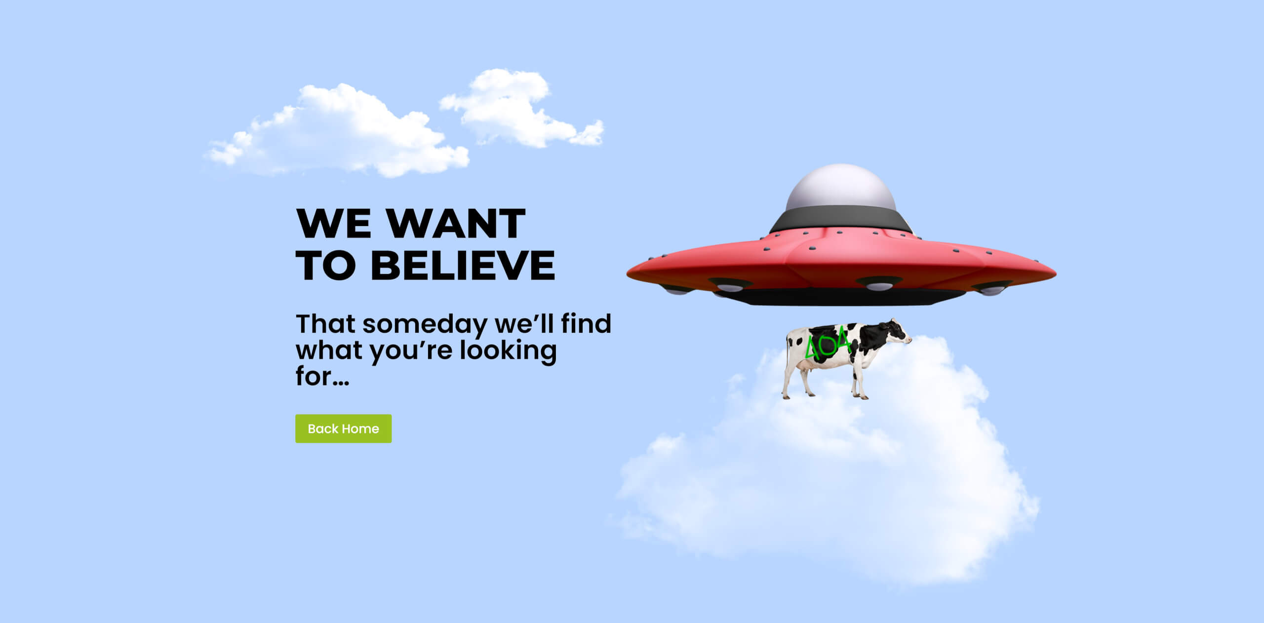 404 Error page UFO Layout by Divi.expert