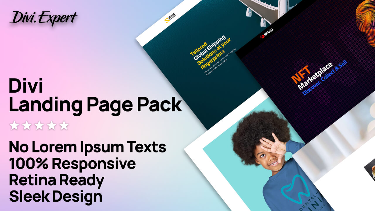 Buy Landing Pages Pack for Divi created by Divi.Expert